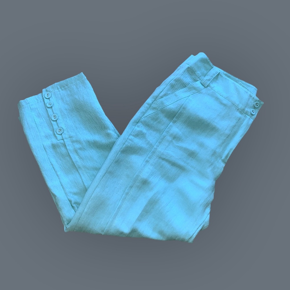 Teal Beachy Trousers